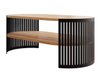 Table basse Evanola 103 (Noir + Chêne doré artisanal)