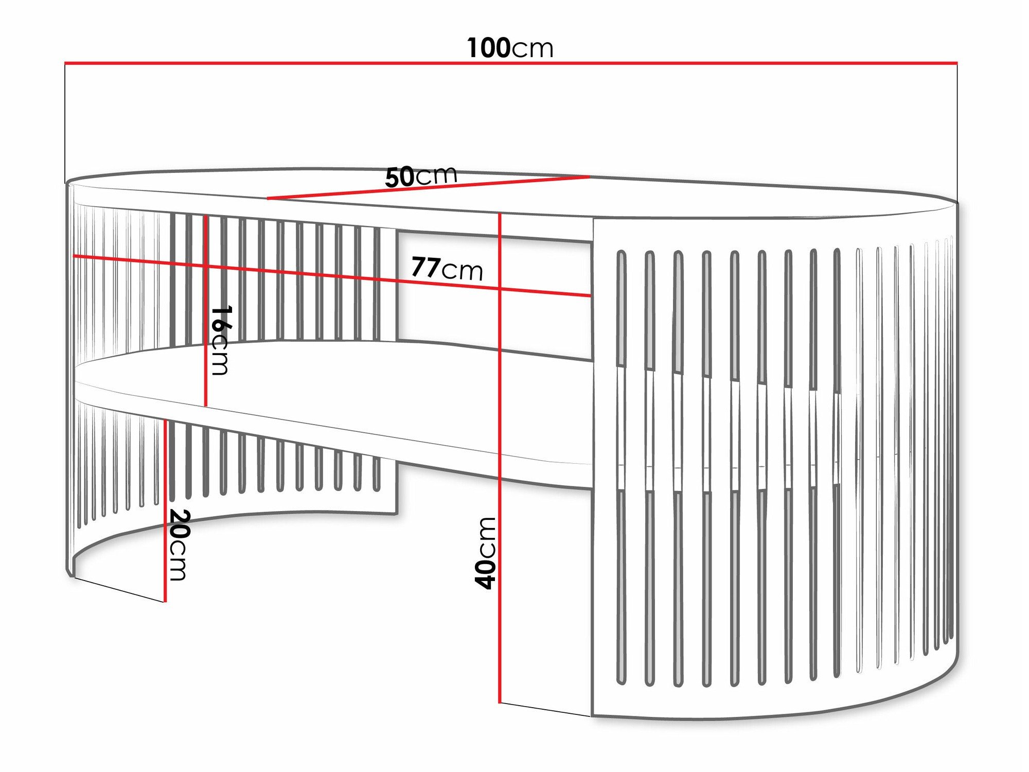 Table basse Evanola 103 (Noir + Chêne doré artisanal)
