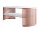 Table basse Evanola 105 (Rose + Blanc)