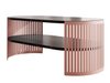 Table basse Evanola 105 (Rose + Marbre noir)