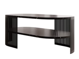 Table basse Evanola 106 (Noir + Marbre noir)