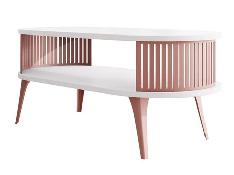 Table basse Vitum V (Rose + Blanc)