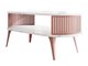 Table basse Vitum V (Rose + Marbre noir)