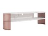 Meuble TV Evanola 111 (Rose + Marbre blanc)