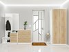 Meuble d'entrée Novsore 154 (Blanc + Sonoma chêne)