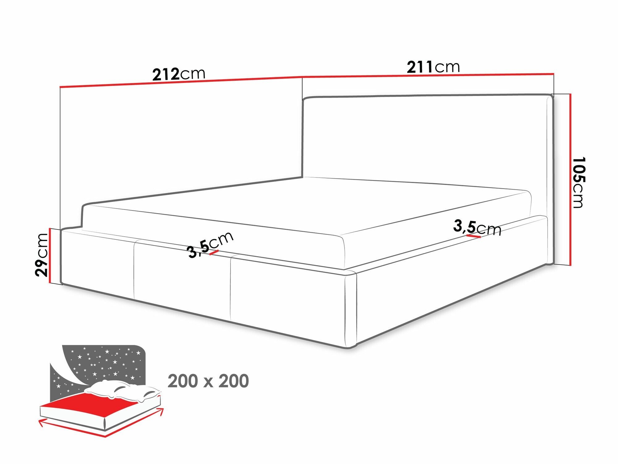 Lit ComfiDream Velora II (Bergamo 97)