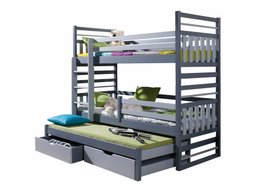 Lit superposé Henderson 123 (Graphite + Gris)