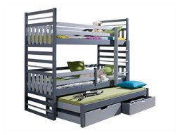 Lit superposé Henderson 123 (Graphite + Gris)