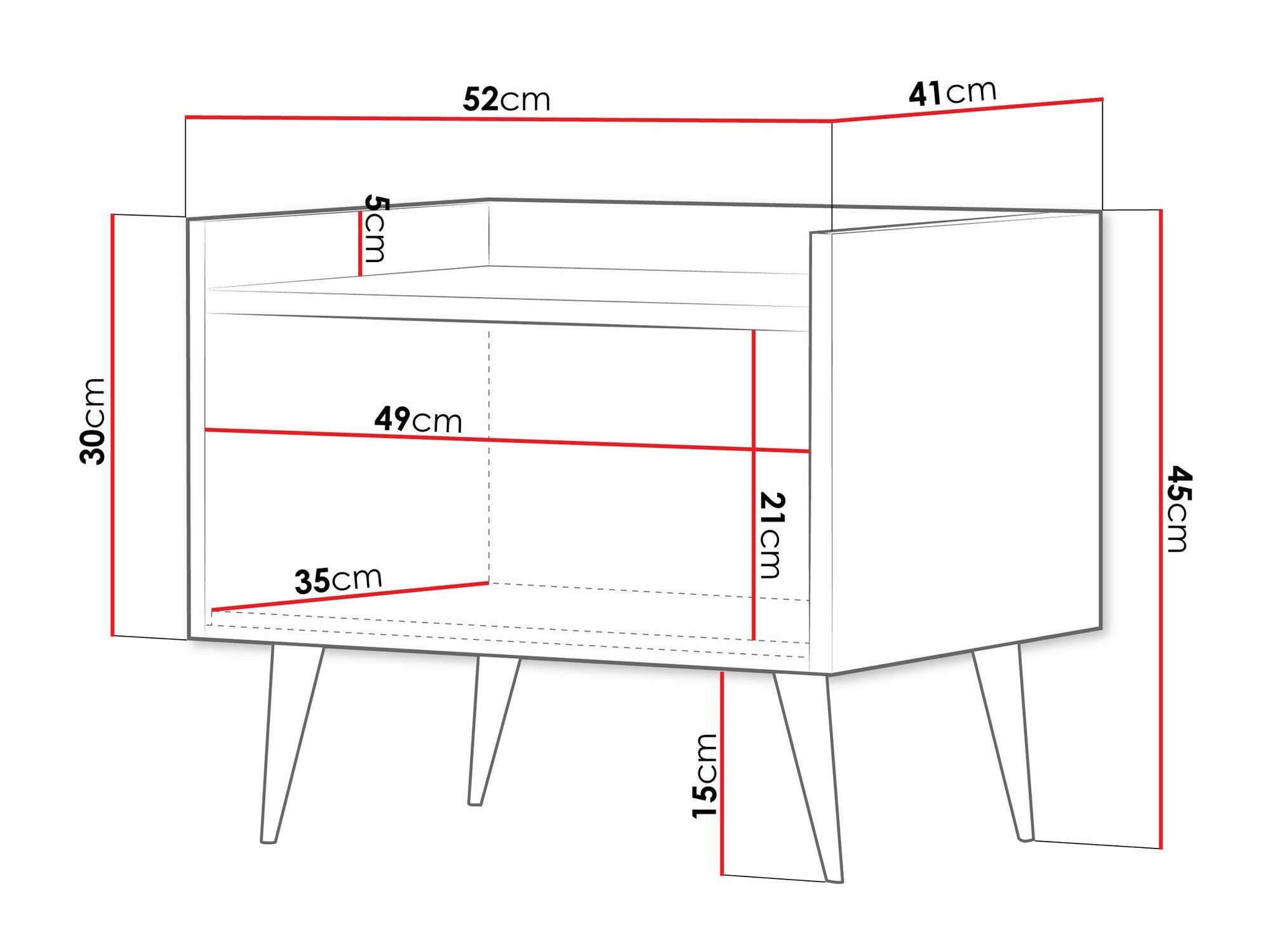Table de chevet Mirfivu 107