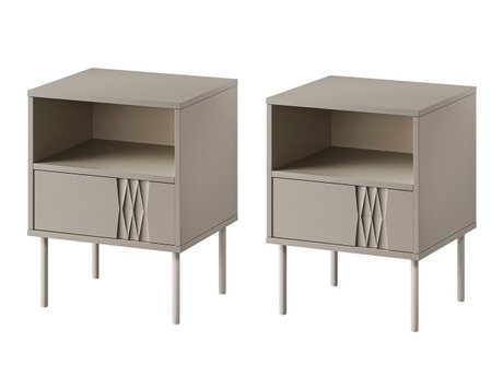 Ensemble de tables de chevet Tolete 106 (Beige)