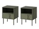 Ensemble de tables de chevet Tolete 106 (Vert)