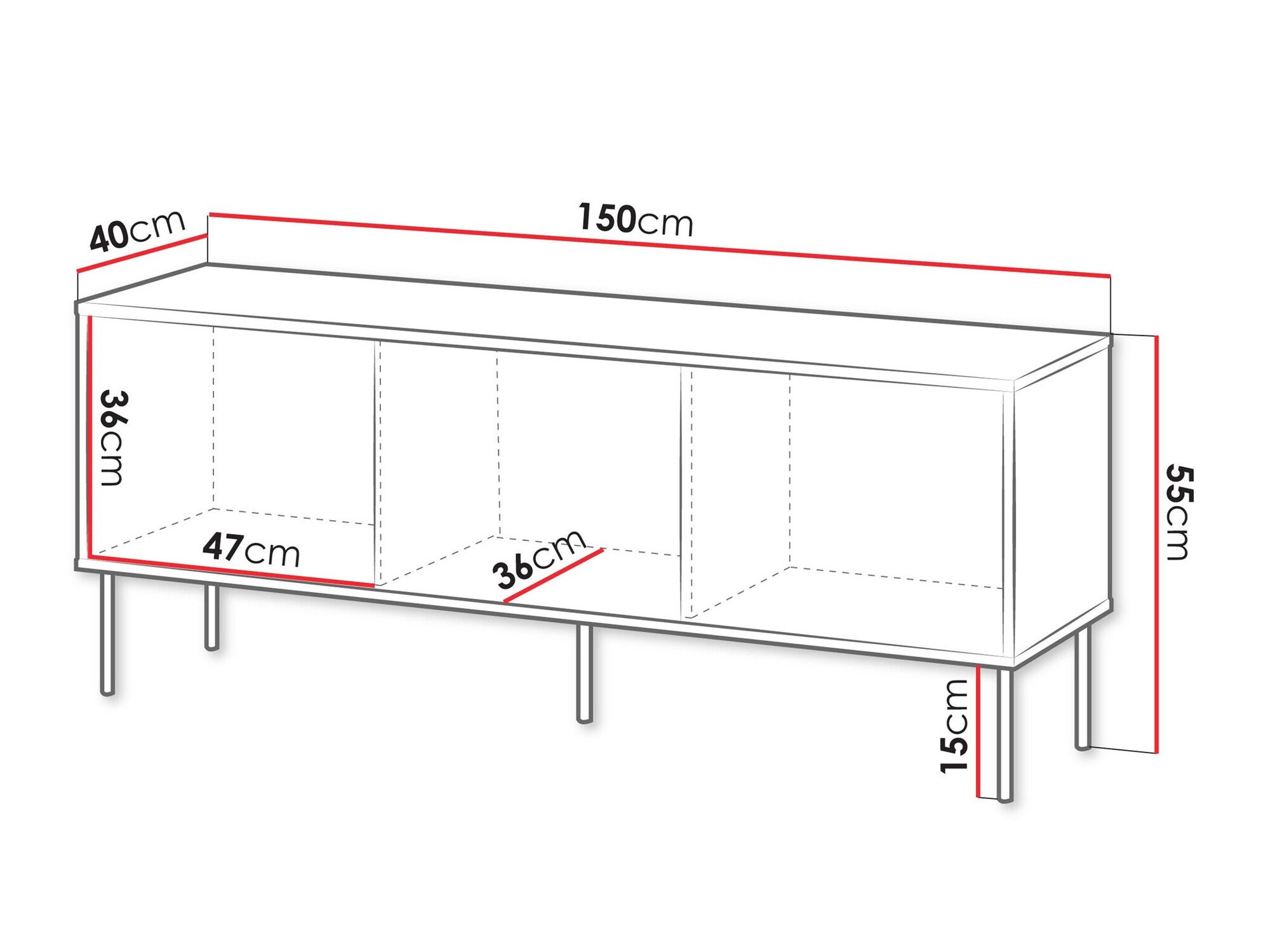 Meuble TV Tolete 104 (Vert)