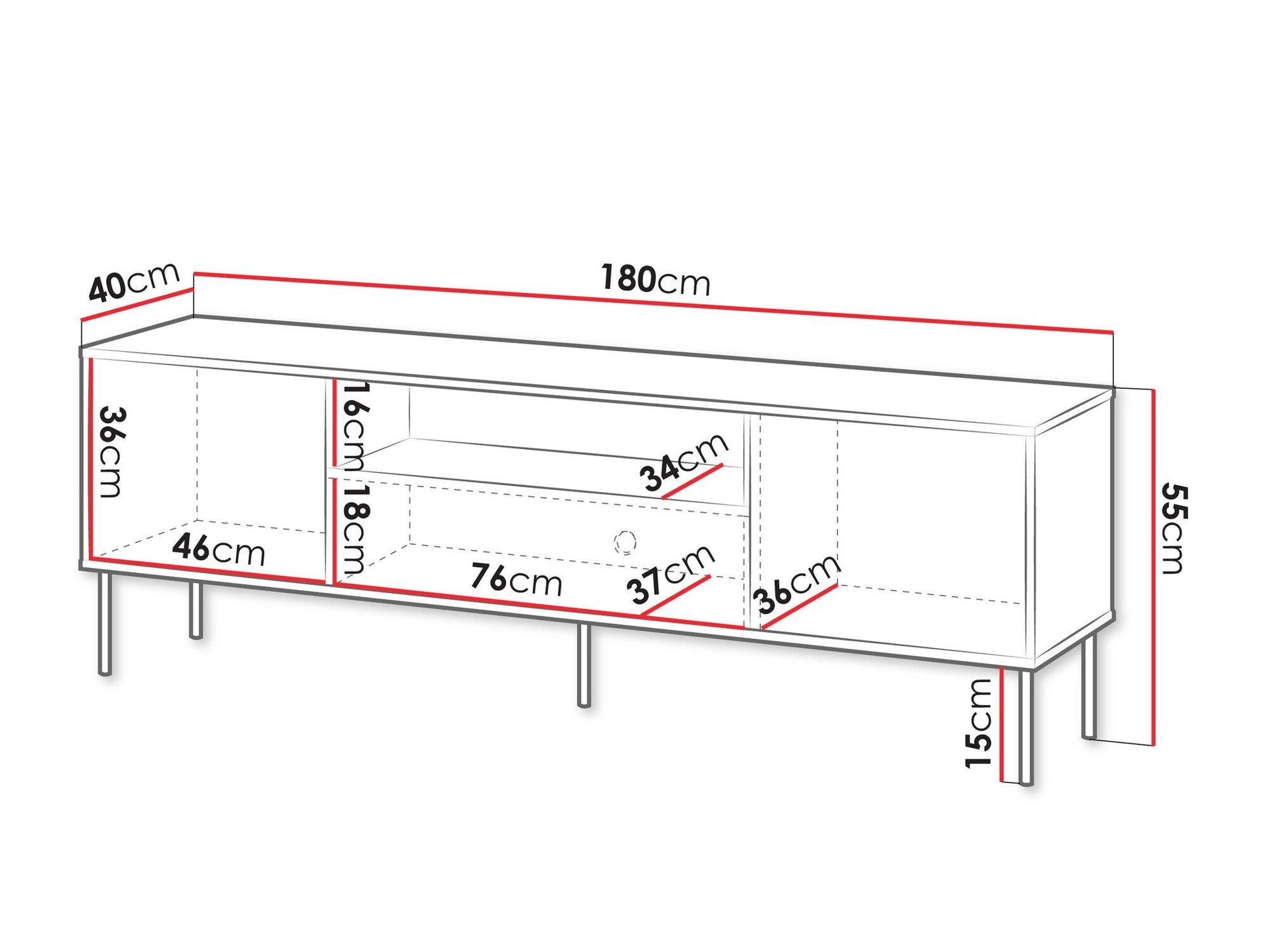 Meuble TV Tolete 105 (Beige)