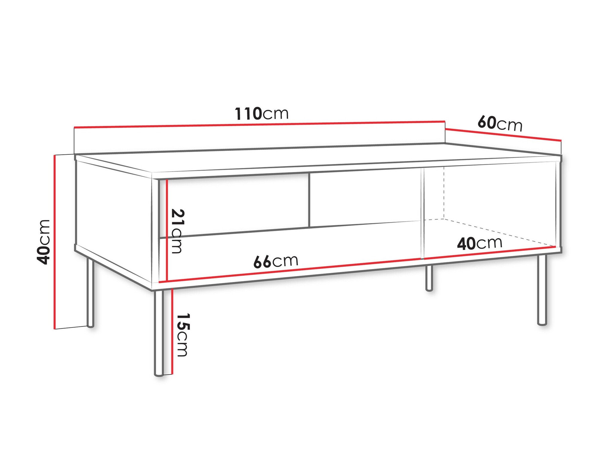 Table basse Tolete 103 (Beige)