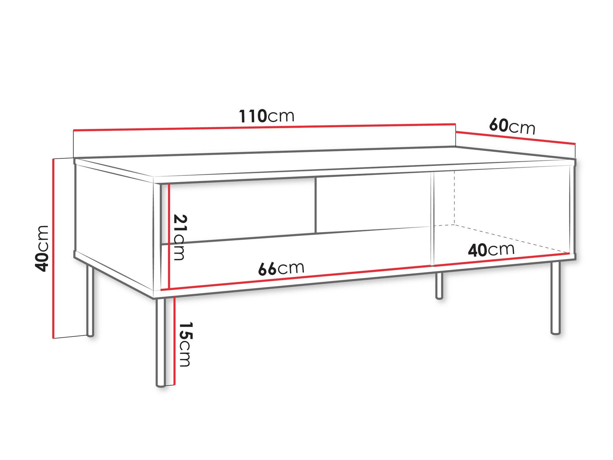 Table basse Tolete 103 (Vert)