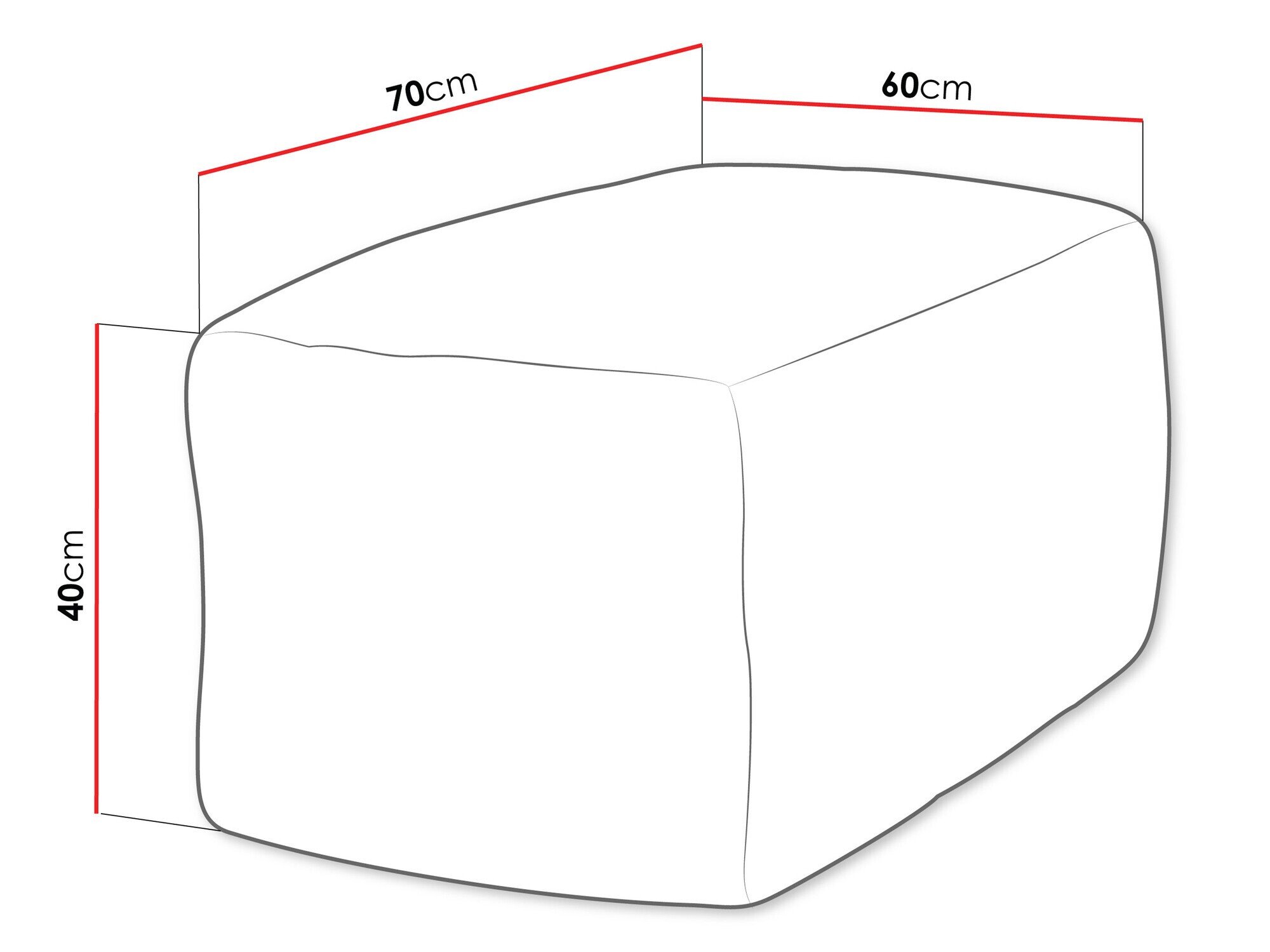 Pouf poire Rockford 103 (Poso 110)