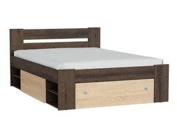 Lit Novsore 130 (Chêne foncé)