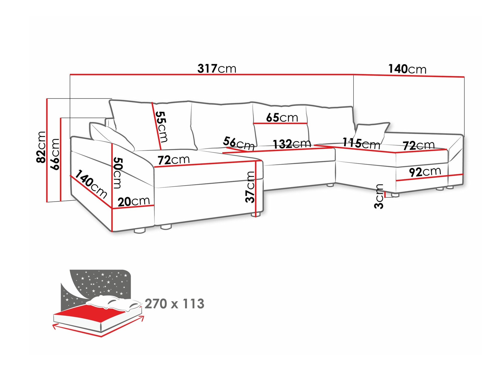 Canapé d'angle Memphis 105 (Alova 07 + Alova 68)