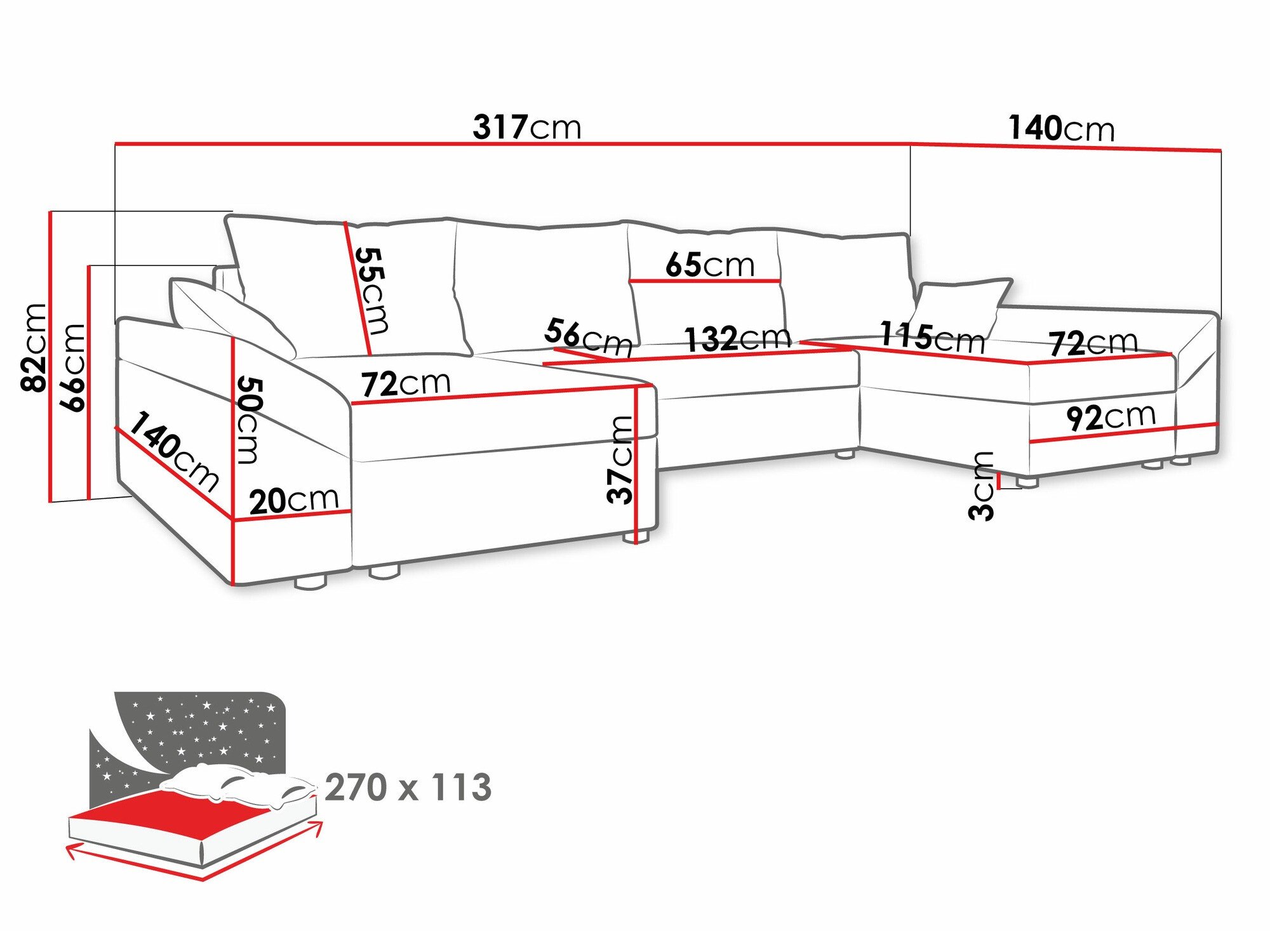 Canapé d'angle Memphis 105 (Alova 46 + Alova 04)
