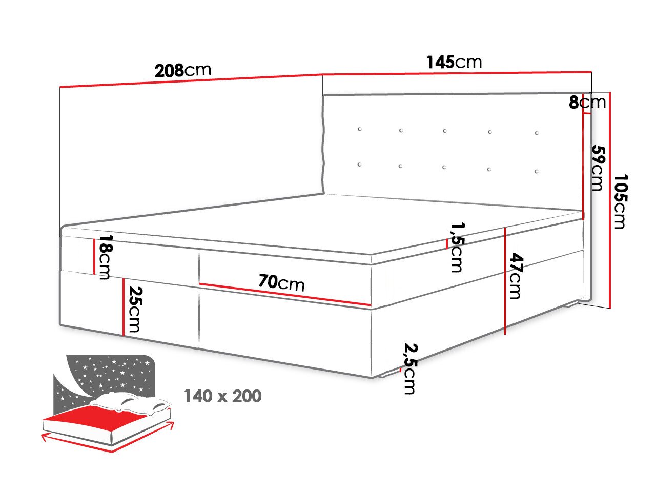 Lit continental Memphis 114 (Rico 13)