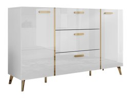 Commode Comfivo Capella I (Blanc + Blanc brillant)