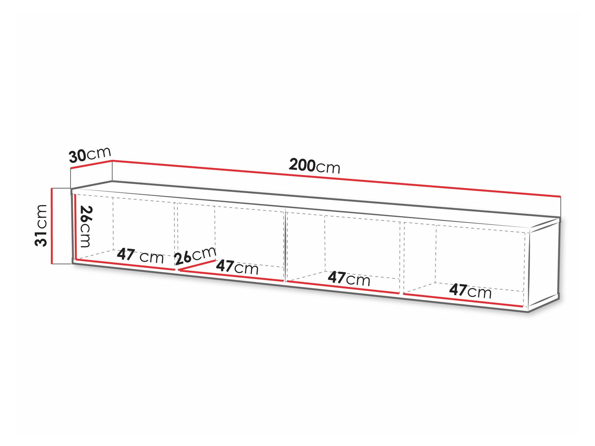 Meuble TV Species (Noir + Chêne wotan)