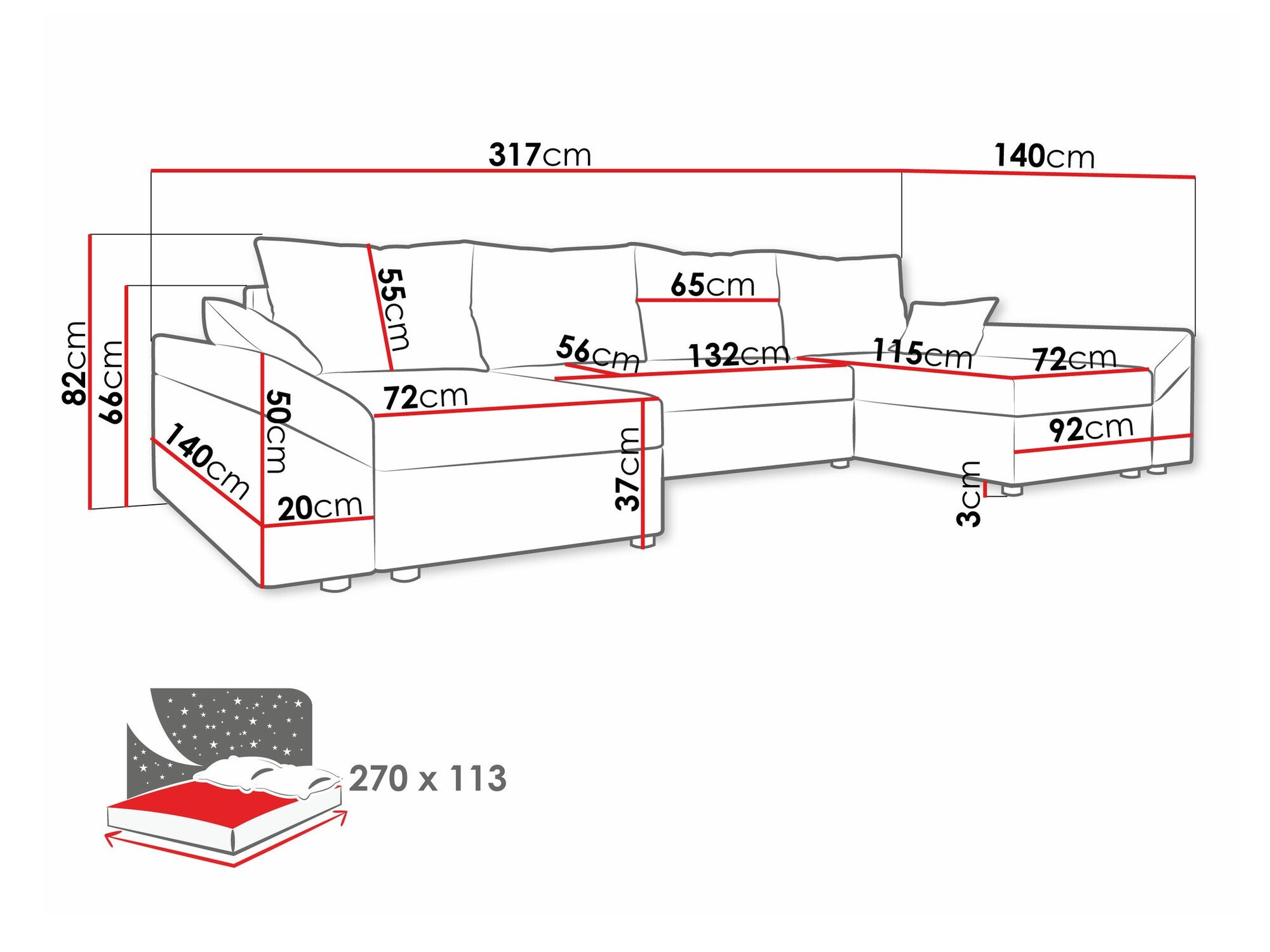 Canapé d'angle Memphis 131 (Kronos 09)