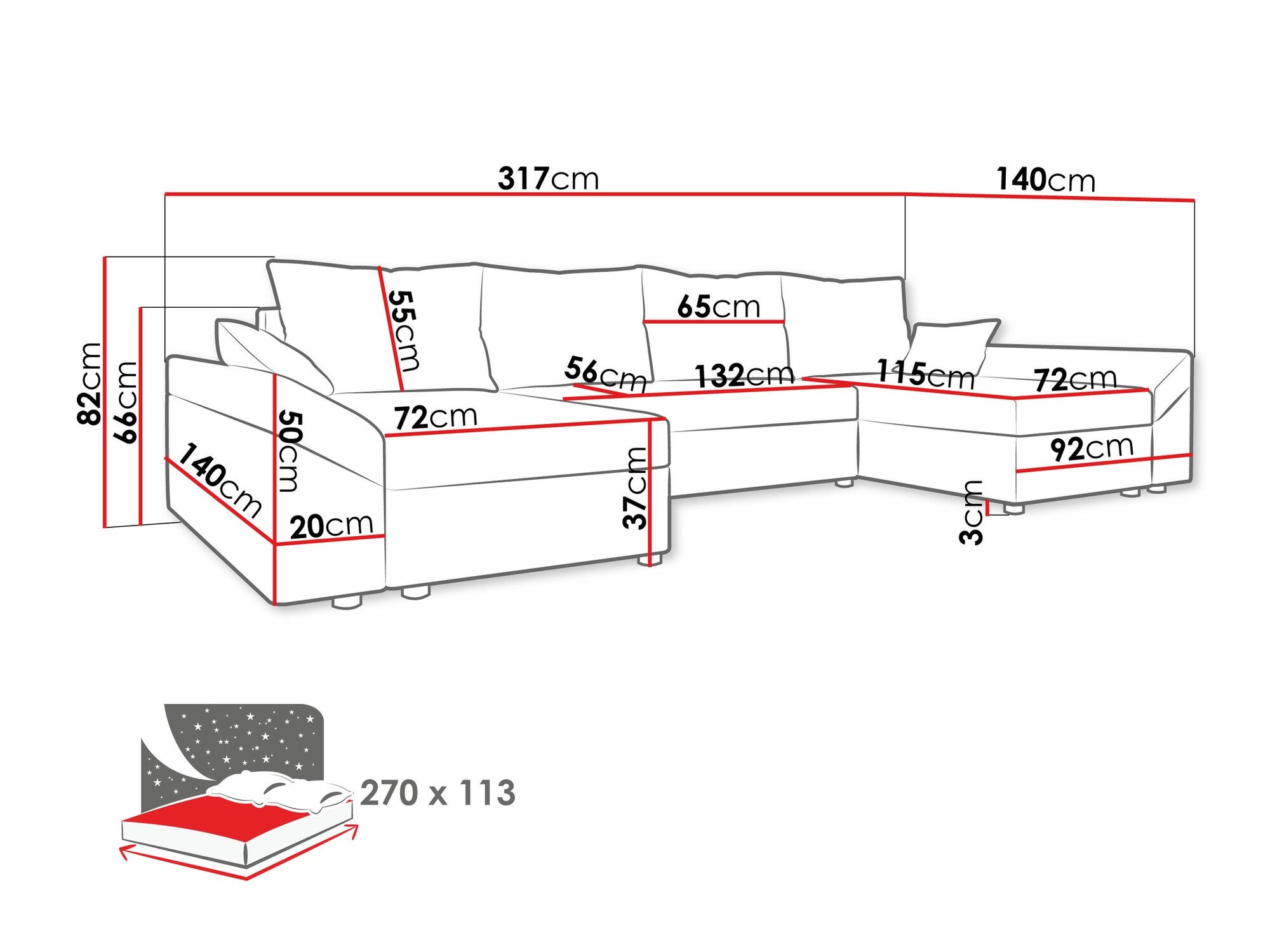 Canapé d'angle Memphis 131 (Kronos 19)