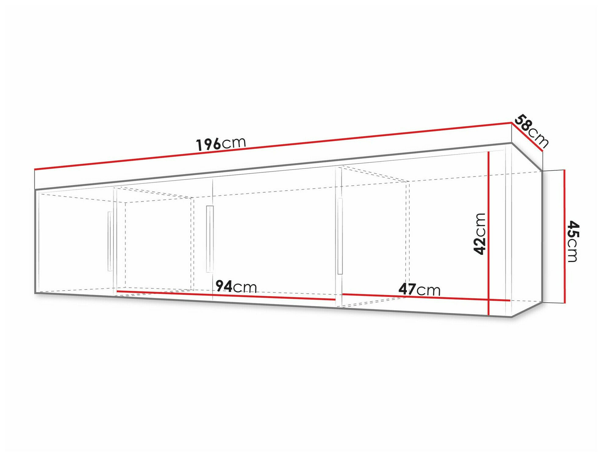 Armoire Collis II (Chêne wotan + Noir)