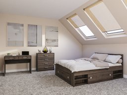 Ensemble de chambre Novsore 155 (Chêne foncé)