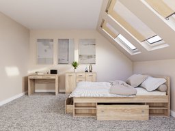 Ensemble de chambre Novsore 156 (Sonoma chêne)