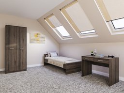 Ensemble de chambre Novsore 157 (Chêne foncé)