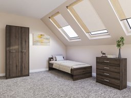 Ensemble de chambre Novsore 151 (Chêne foncé)