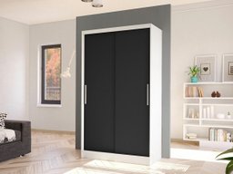 Armoire Closico 162 (Blanc + Noir)