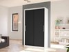 Armoire Closico 162 (Blanc + Noir)