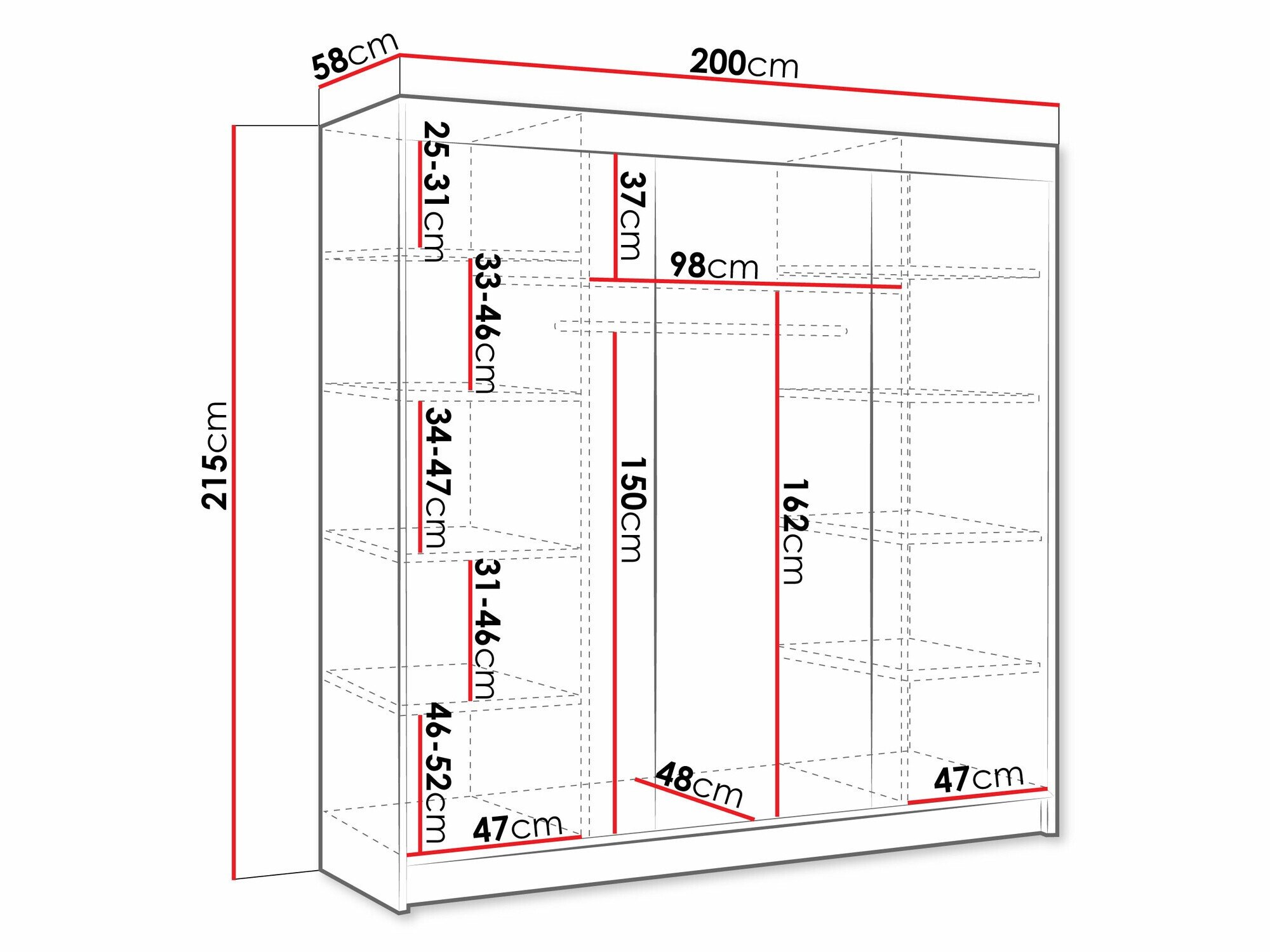 Armoire Closico Durion III (Cachemire)