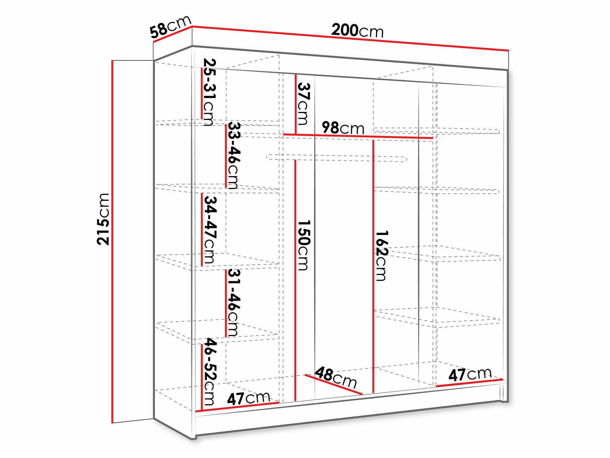 Armoire Closico Durion IV (Cachemire)