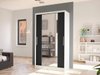 Armoire Closico Structor II (Blanc + Noir)