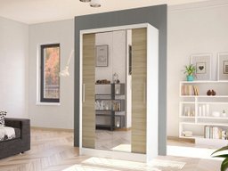 Armoire Closico Structor II (Blanc + Sonoma chêne)