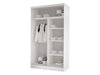 Armoire Closico 165 (Noir + Blanc)