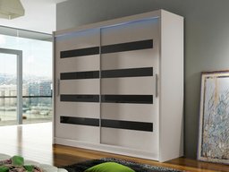 Armoire Closico Pallor XI (Cachemire + Noir)