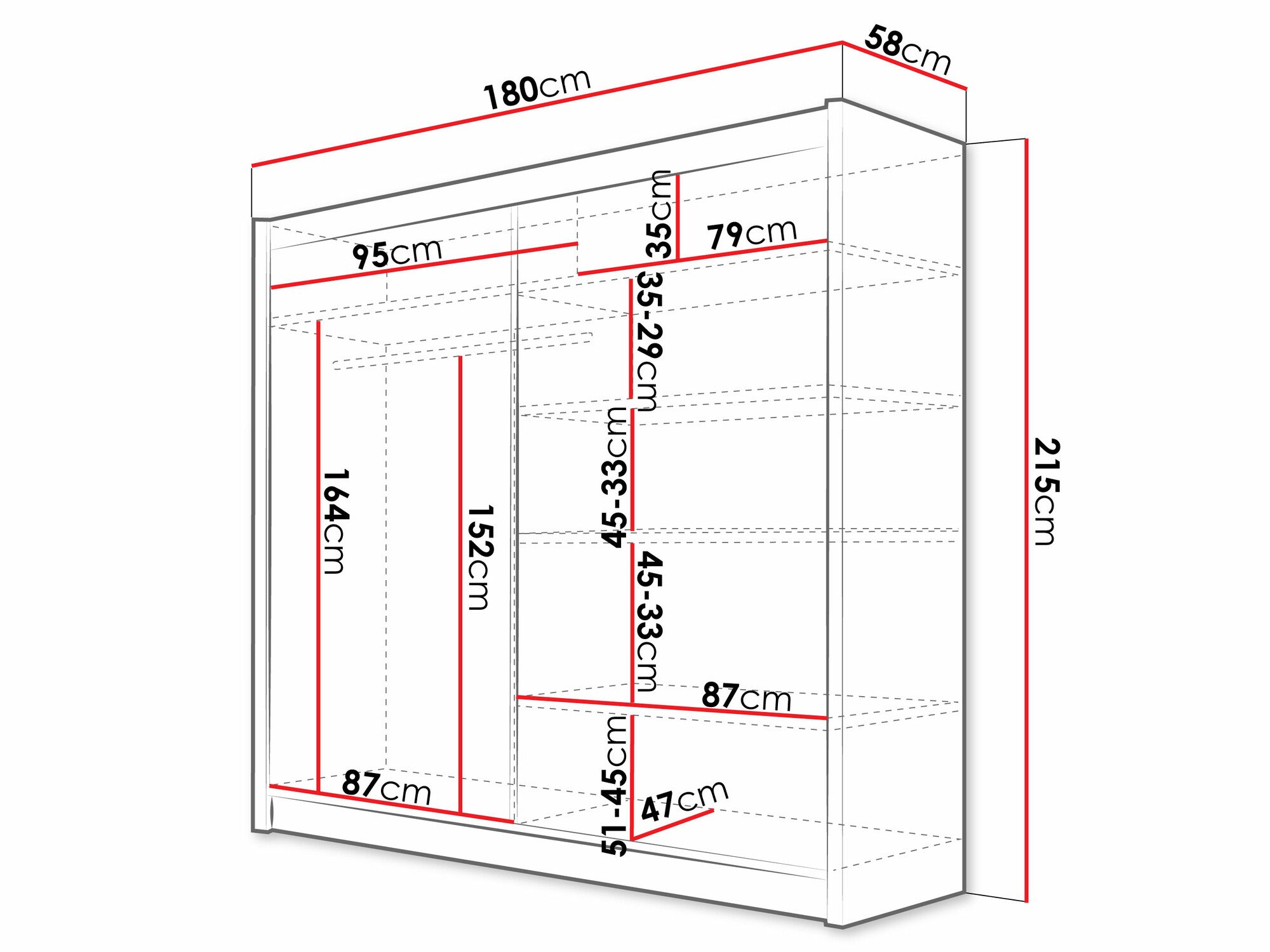 Armoire Closico Pallor III (Cachemire)