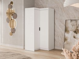 Armoire d'angle Novduni 116 (Blanc)