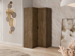 Armoire d'angle Novduni 116 (Chêne de Lefkas)