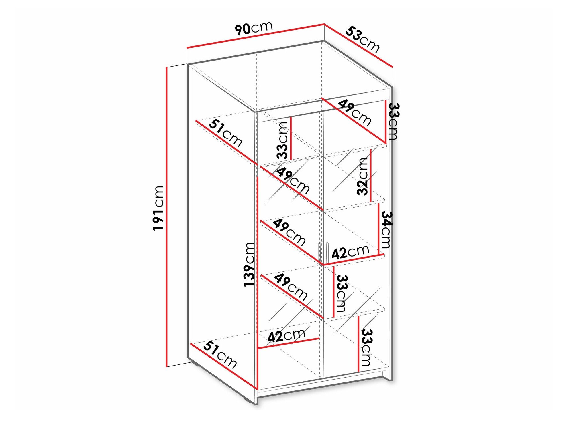 Armoire Novduni 114 (Chêne de Lefkas)