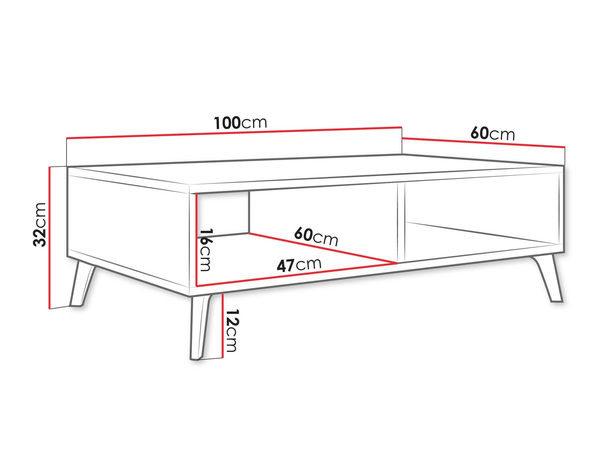 Table basse Comfivo Capella (Cachemire)