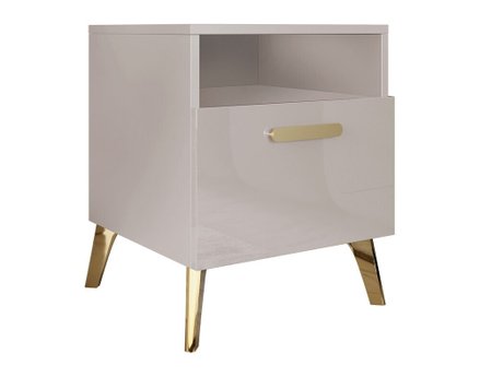 Table de chevet Comfivo Teslomo 111 (Cachemire + Cachemire Brillant)