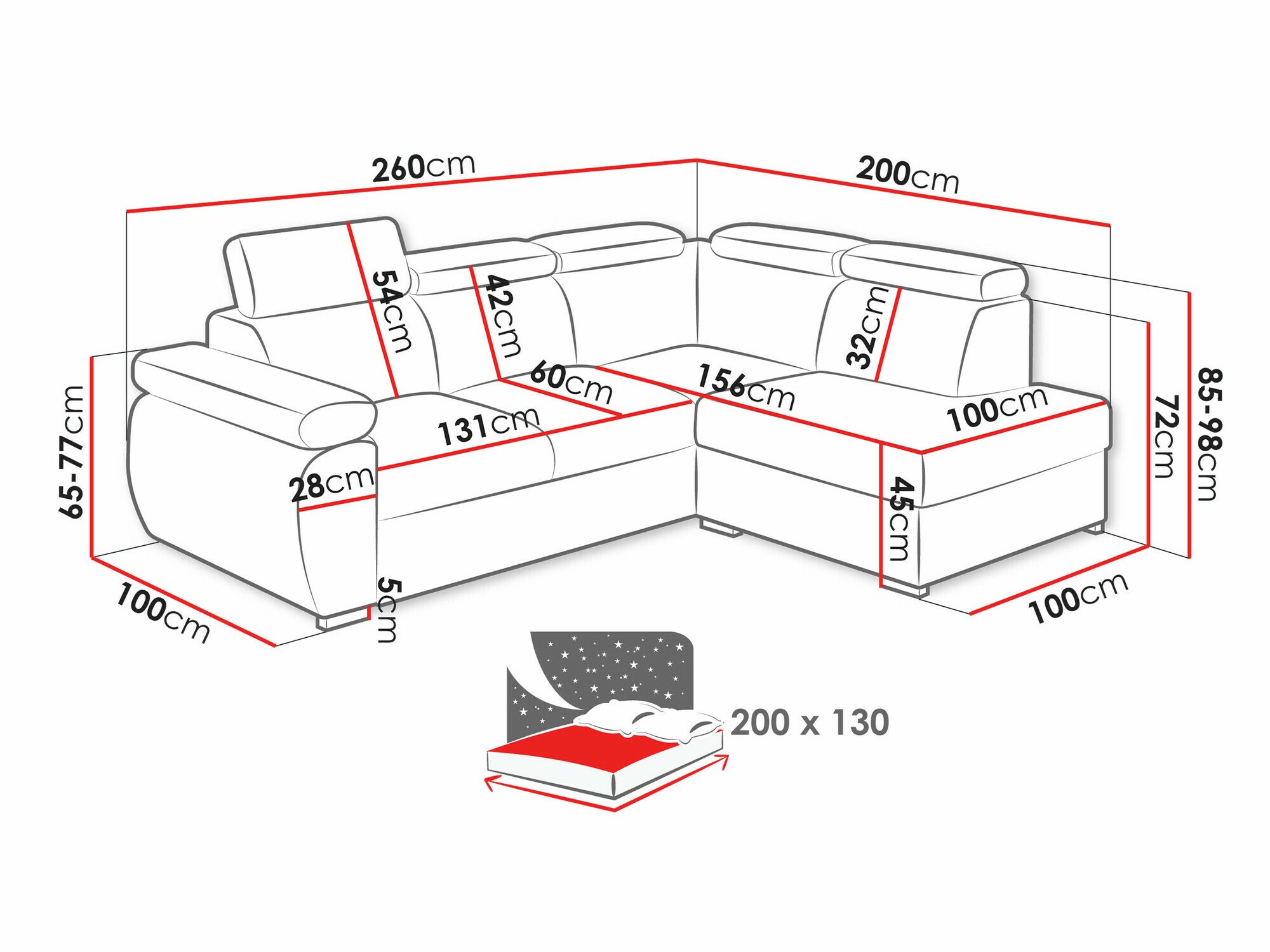 Canapé d'angle Columbus 161 (Kronos 34)