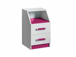 Tiroirs de bureau Sorviru 102 (Blanc + Rose)