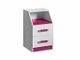 Tiroirs de bureau Sorviru 102 (Blanc + Rose)